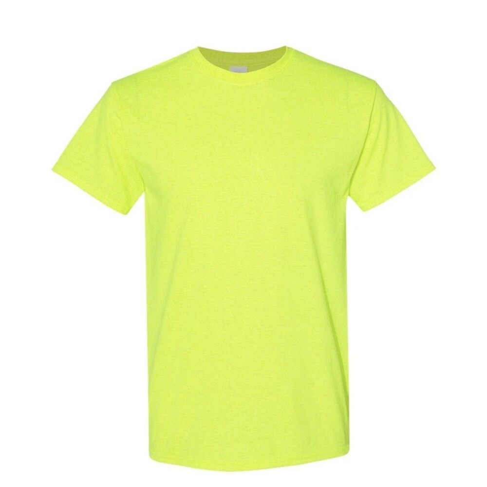 Cargolux Cargo T-Shirt Safety Yellow hi-viz Tee Shirt Gildan Cotton